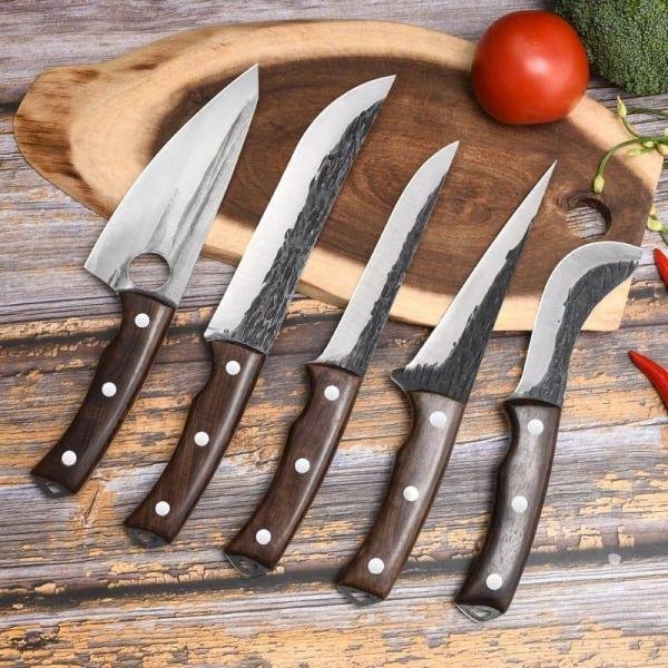 Handmade 440C Stainless Steel Kitchen Knife Set